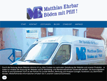 Tablet Screenshot of ehrbar-matthias.de
